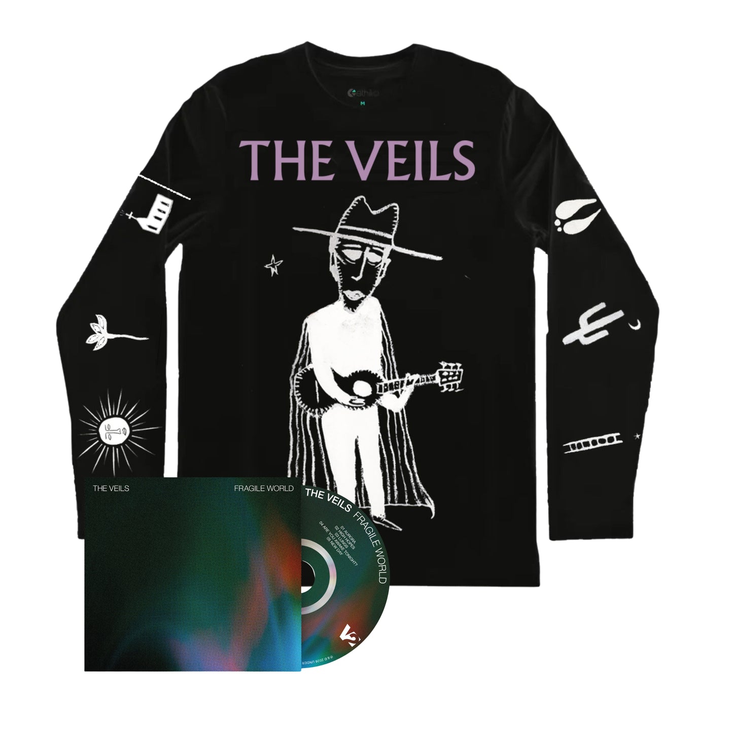 Fragile World - CD and The World's Loneliest Cowboy long sleeve bundle