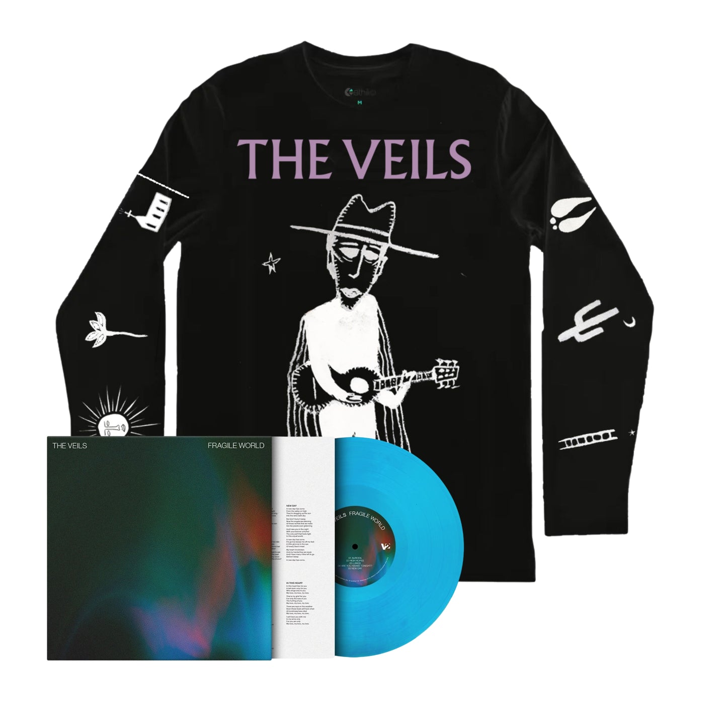 Fragile World - Vinyl & World Loneliest Cowboy Long Sleeve Bundle