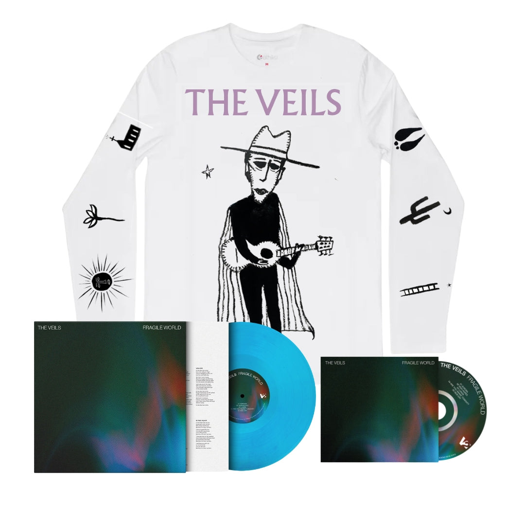 Fragile World - CD, Vinyl & The World's Loneliest Cowboy long sleeve bundle